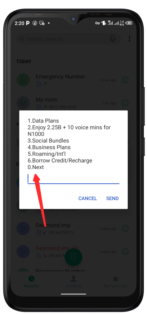 How to share data on MTN using USSD Code